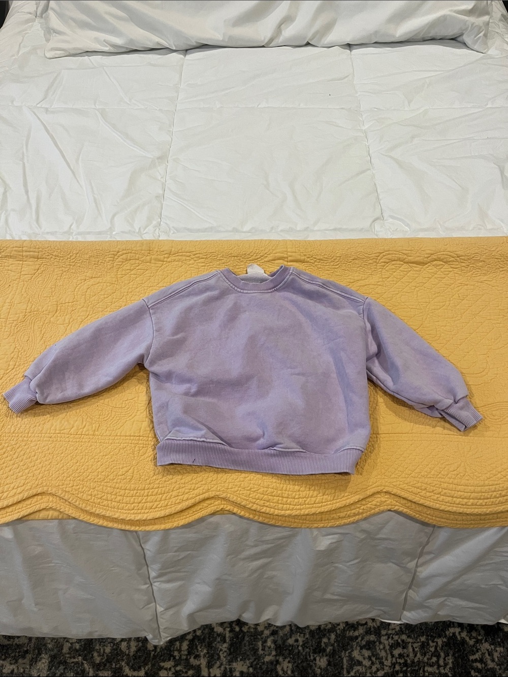 Zara Pastel Lilac Kids Crewneck Sweatshirt